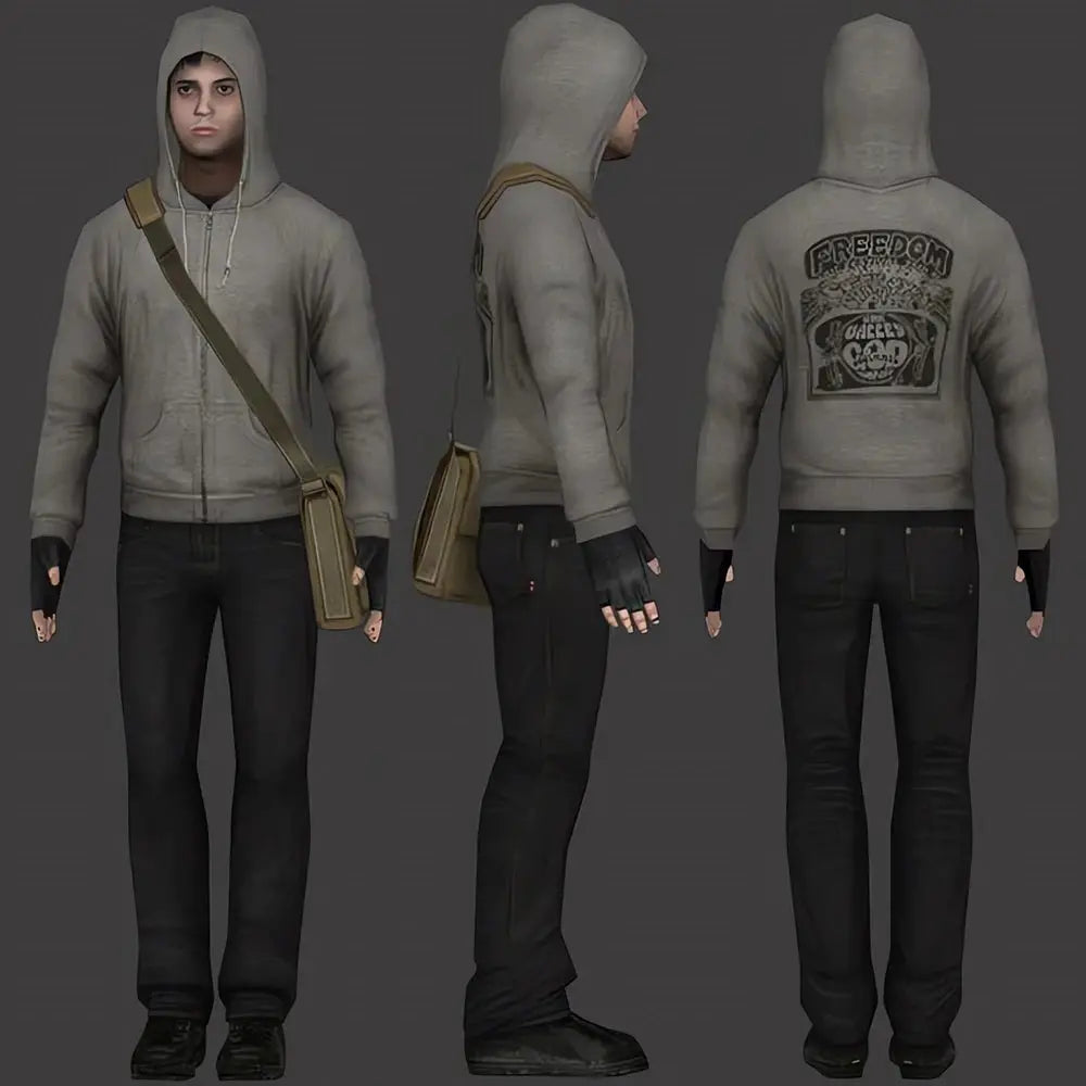 Simon Henriksson Cry Of Fear Zipped Hoodie Hooded Cosplay Sweatshirt For Gamers Premium Comfort