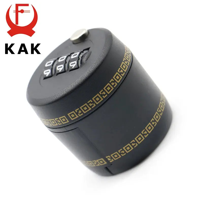 KAK plastic bottle password lock with 4-digit combo dial and gold band wine stopper vacuum plug device