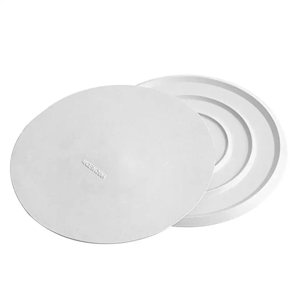 Simples Market white silicone bathtub stoppers, 3-pack circular drain covers, 11 cm (4.3")