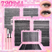 DIY Lash Extension Kit For Clusters And Individual Eyelashes 9 To 16mm Bond And Seal Wispy Natural Look