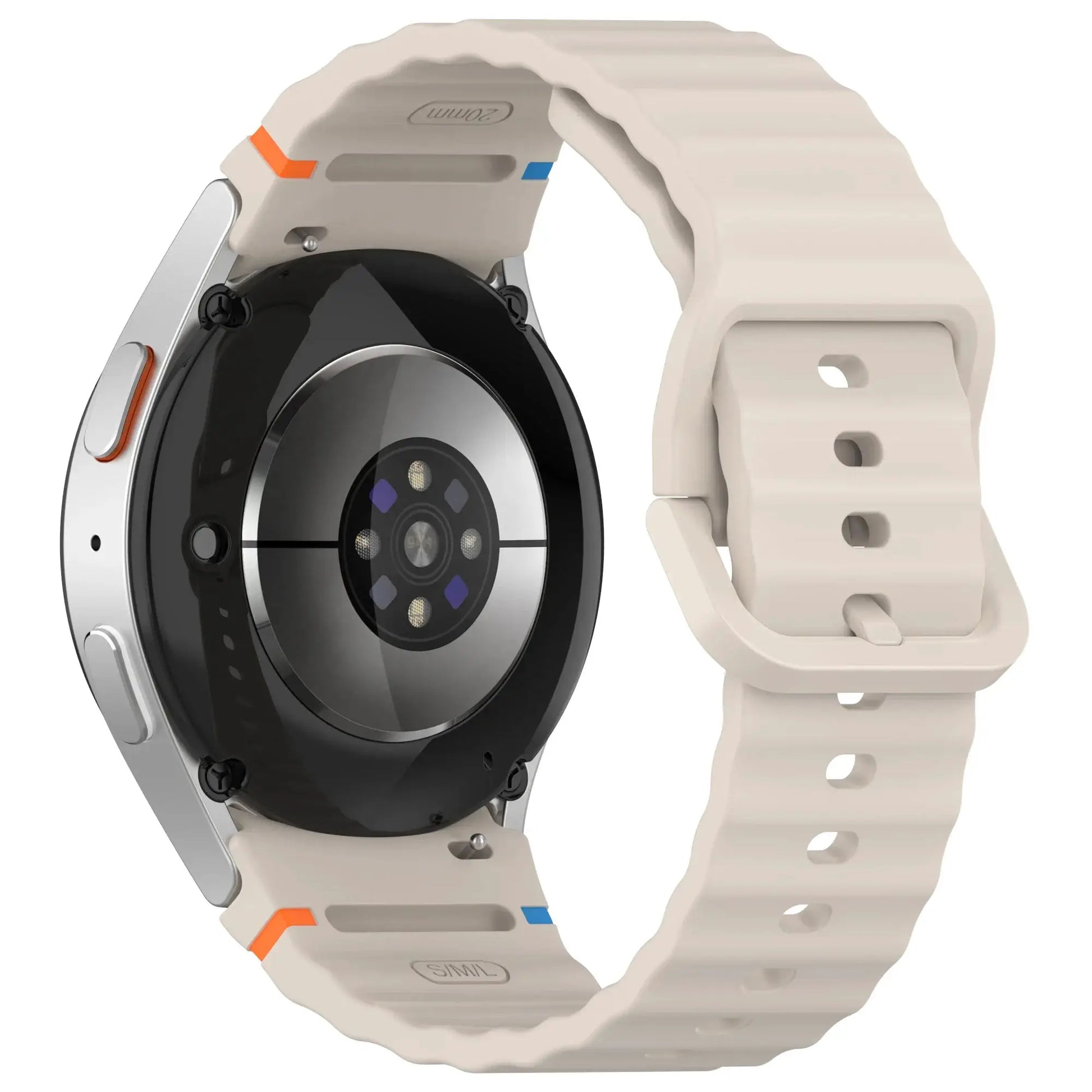 Original Simples Market silicone sport band for Samsung Galaxy Watch 7/FE/5 Pro/6/4, beige, 44mm/40mm