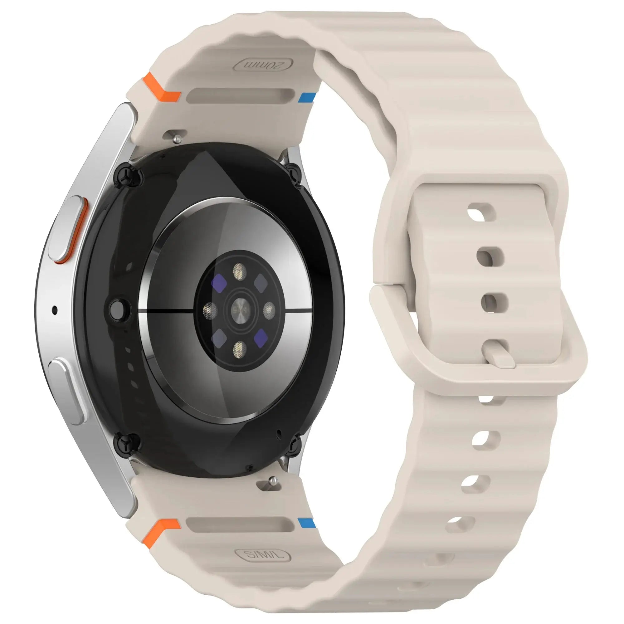Original Simples Market silicone sport band for Samsung Galaxy Watch 7/FE/5 Pro/6/4, beige, 44mm/40mm