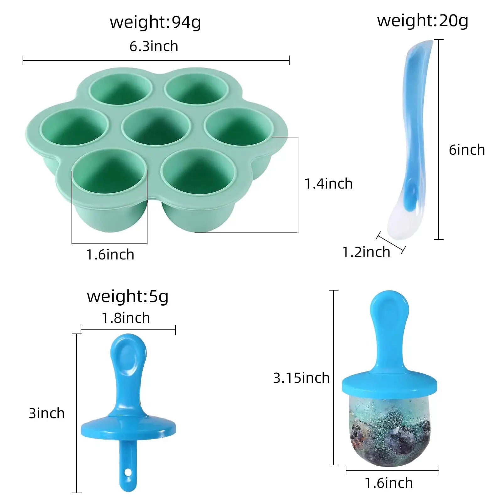 Silicone Popsicle Molds for Homemade Ice Cream and Frozen Treats Reusable DIY Popsicle Molds for Kids and Adults