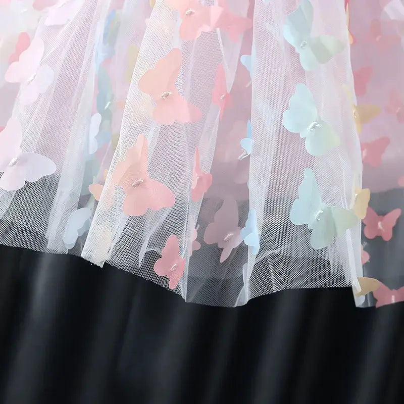 Baby Girl Dress Summer Butterfly Wings Halter Dazzle Puffy Skirt Princess Style for Baby Girls