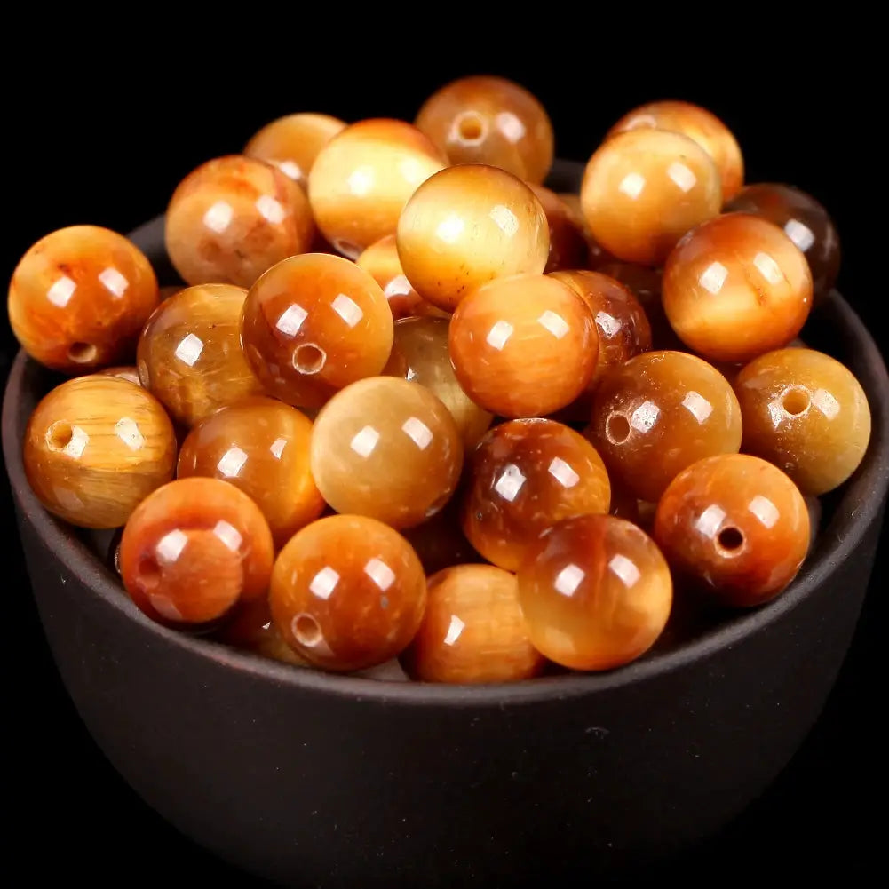 Natural Round Gemstone Beads Mix Tiger Eye Amazonite Lava Turquoise Agate Jasper Garnet for Jewelry Making DIY