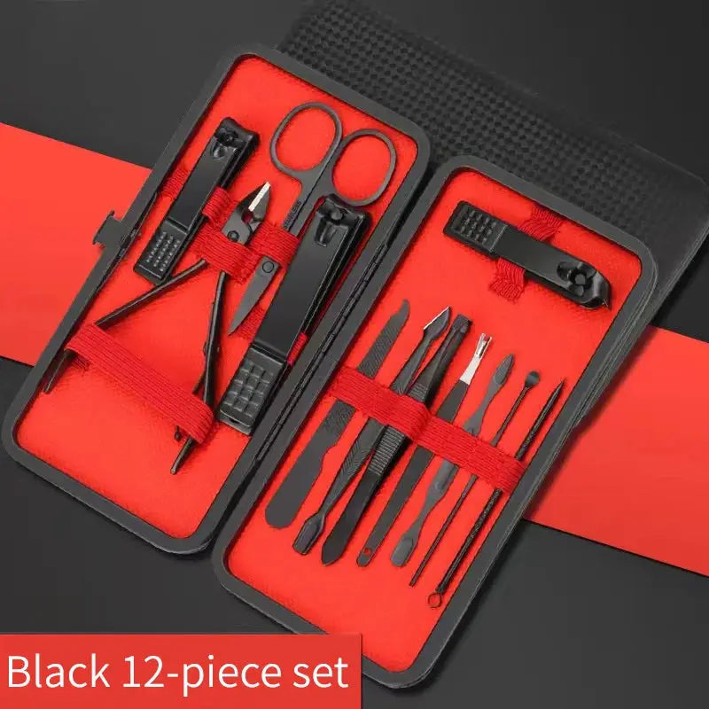 Nail Clipper Set Professional Manicure And Pedicure Tools Stainless Steel Grooming Kit For Nails