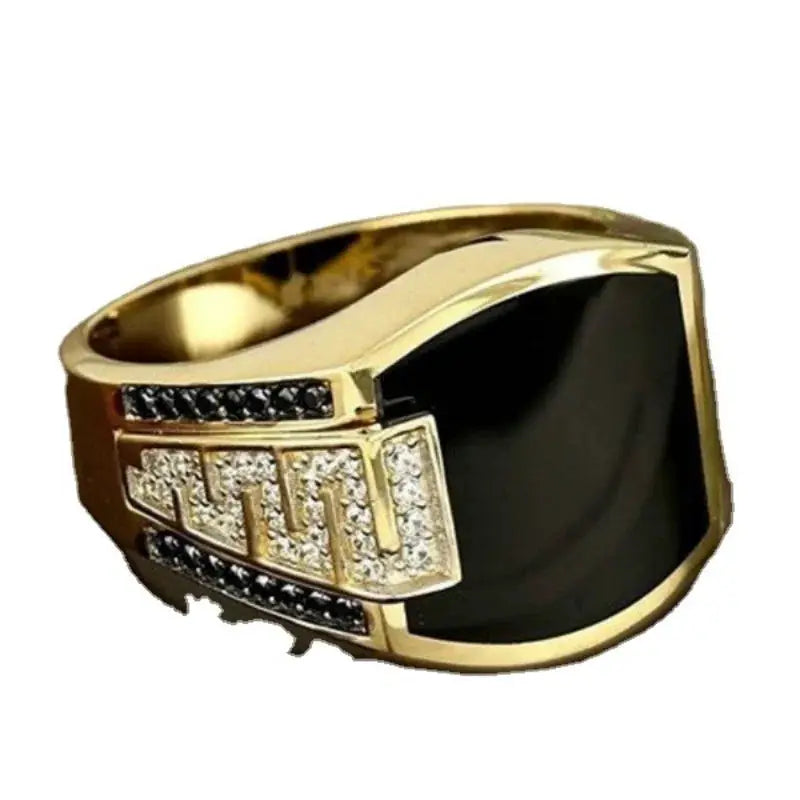 Classic Mens Ring Fashion Metal Punk Geometric Rings For Men Engagement Wedding Luxury Jewelry Wholesale