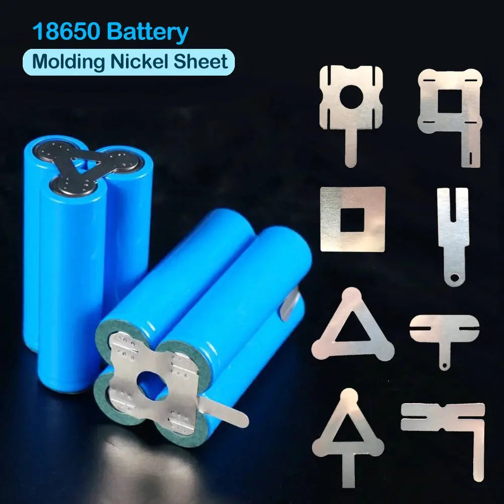 30 Pcs Nickel Plated Steel Strips for 18650 Battery Spot Welding 0.12mm Thick Strips