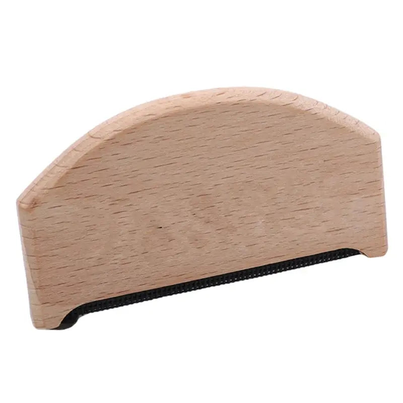 Wooden lint remover shaver for sweaters and clothes by Simples Market, handheld fabric lint trimmer