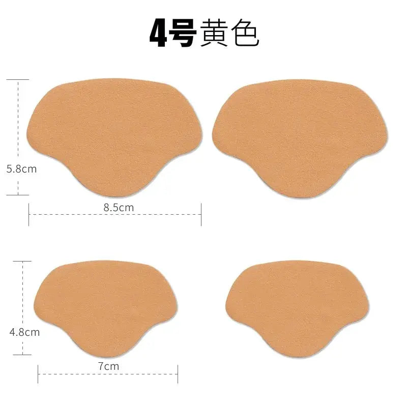 4Pcs Self Adhesive Microfiber Heel Patches For Shoes Insole Foot Care Pads For Men Women Athletic Sneakers