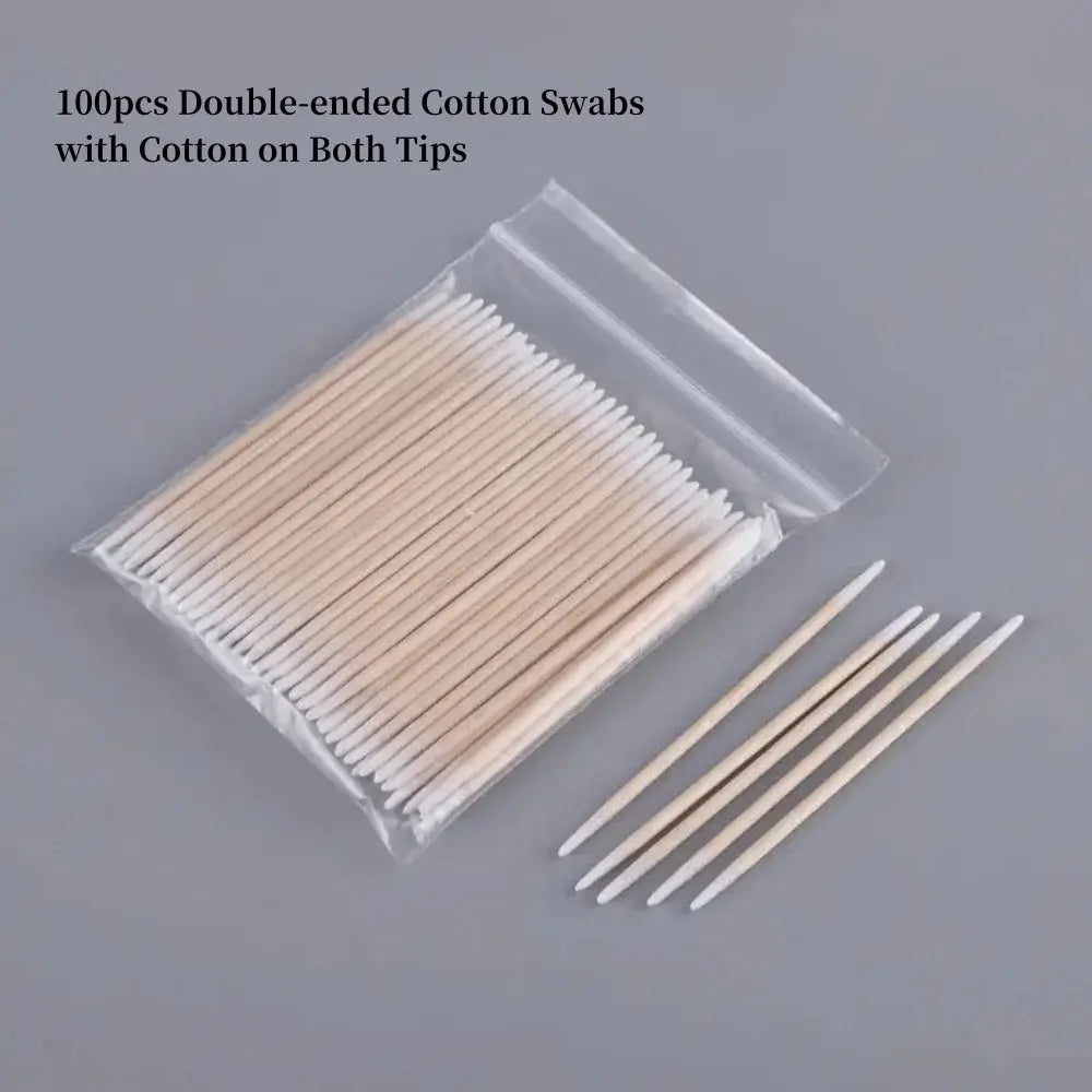 NailMate Wooden Tip Cotton Buds Ultra Detail Corrector For Precise Nail Polish Removal And Clean Sticks