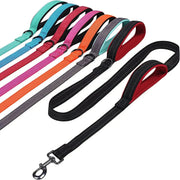 Heavy Duty Double Handle Dog Leash For Outdoor Travel And Training With Enhanced Control And Safety