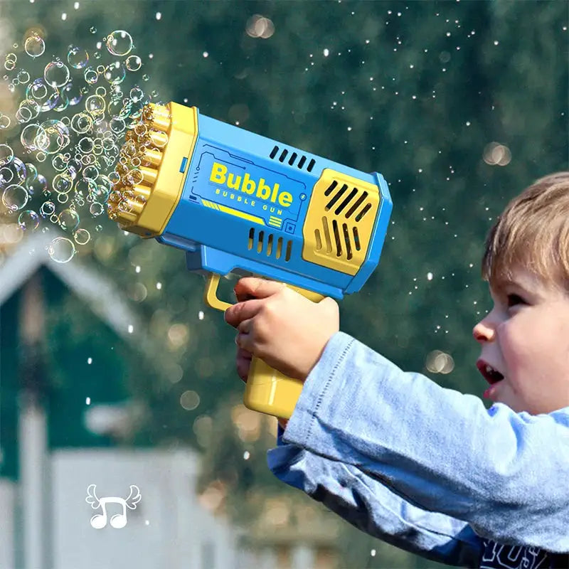 40 Hole Bubble Toy Launcher Handheld Portable Electric Automatic Bubble Gun for Parties and Birthdays Gift
