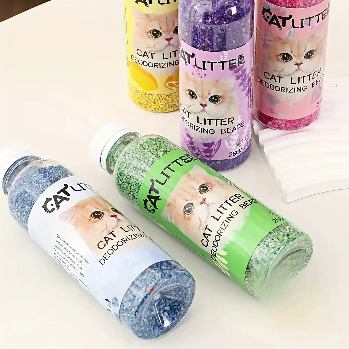 Cat Litter Deodorizing Beads Bottle For Odor Control Keeps Home Smelling Fresh And Clean