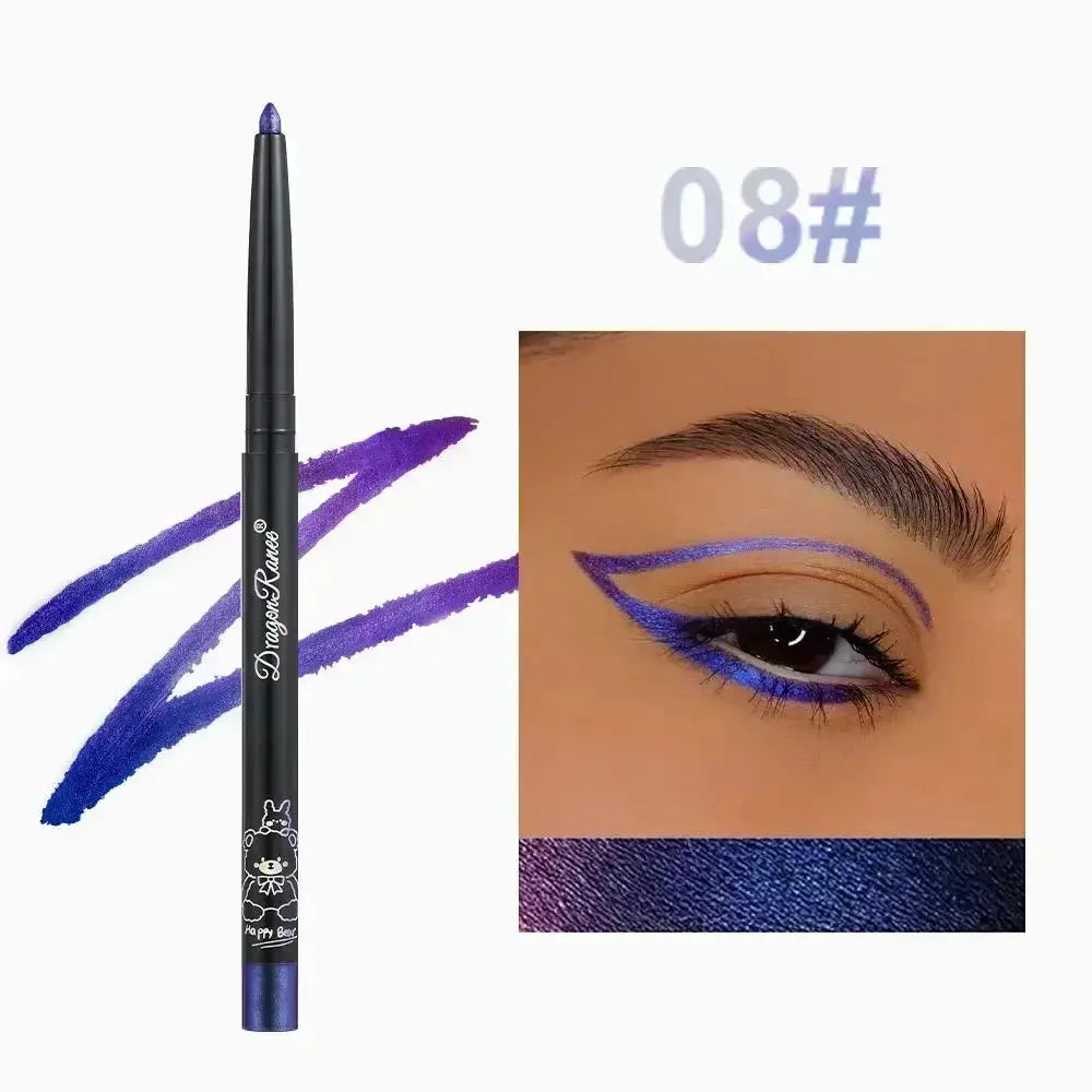 Glitter Aurora Eyeliner Pen Multi Chrome Metallic Lasting Eyeshadow Pigment Green Purple