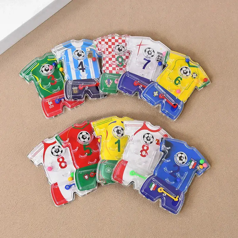 Soccer Theme Party Favors Set Bracelets Keychains Pin Ball Maze Toys