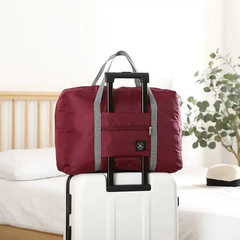 TravelEase Foldable Carry On Duffel Bag Lightweight Large Capacity For Airline Travel Ideal For Weekend Getaways