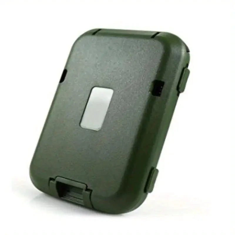 Green minimalist metal RFID-block wallet in ultrathin aluminum with card clip