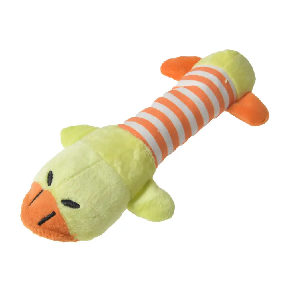 Interactive Plush Dinosaur Dog Toy for Small Dogs and Cats Durable Fleece Chew Toy