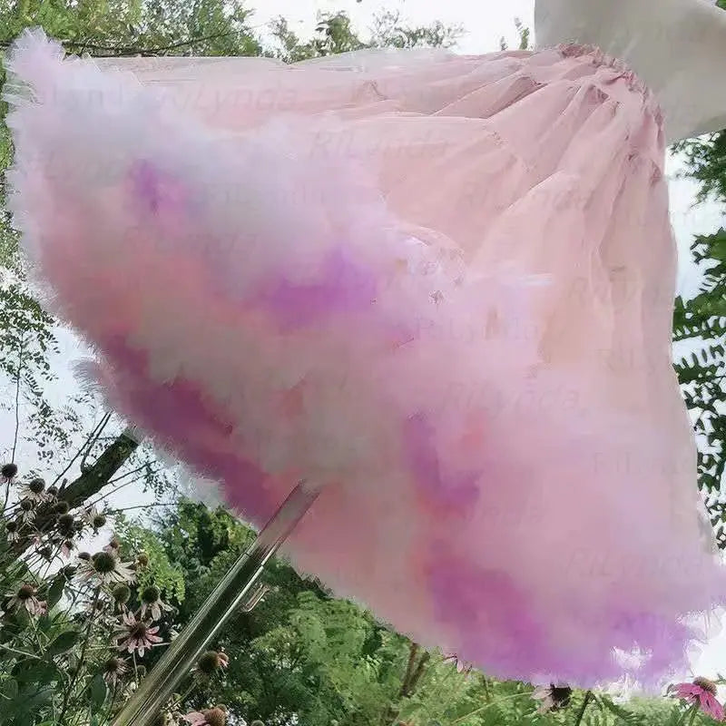 LolitaBloom Flower Style Petticoat Crinoline Fluffy Cosplay Volume For Wedding Dresses