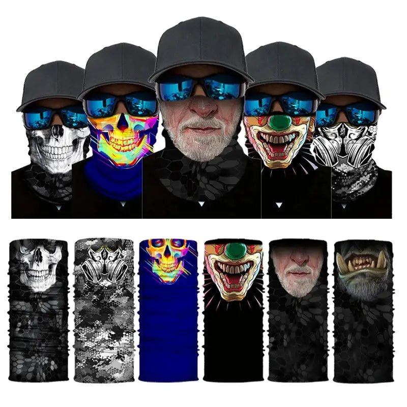 Seamless Tactical Neck Gaiter Bandana Scarf For Men Face Mask Balaclava For Cycling Skiing Motorcycle Hiking