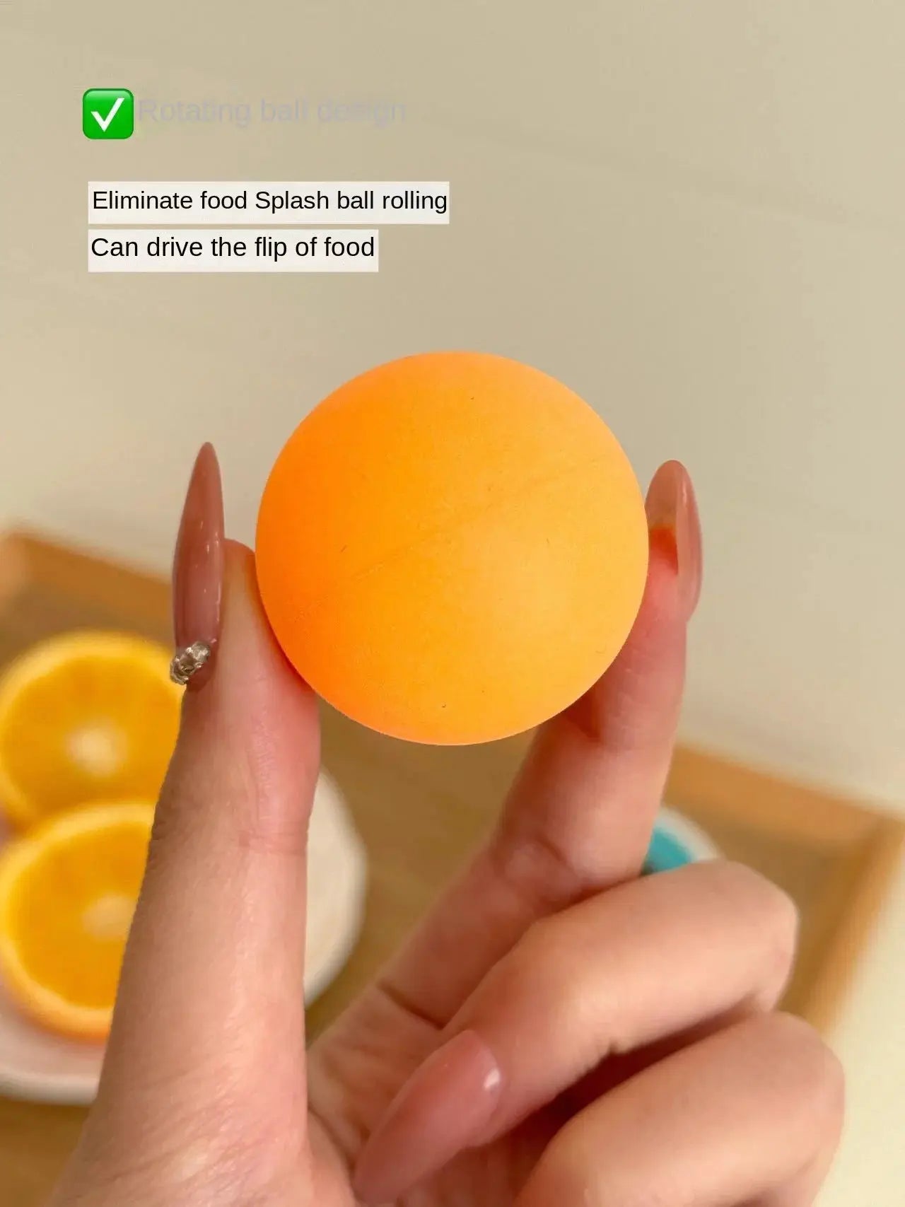 Simples Market Lick dog toy; orange round ball slow-feeder for interactive feeding and training