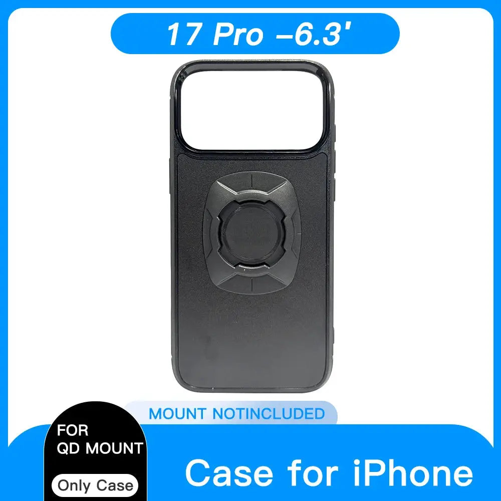 Twsit Quick Lock Phone Case Holder for Motorcycle and Bicycle Quad System Mount for iPhone 14 15 16 Pro Max