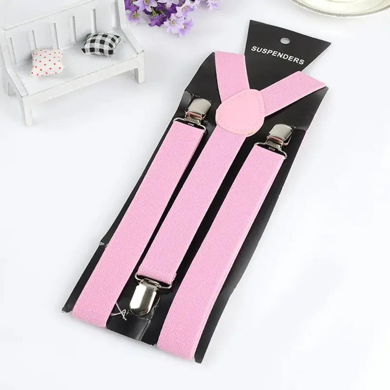 2.5cm Wide Mens Suspenders New Creative 3 Hooks Adjustable Braces For Casual And Formal Wear