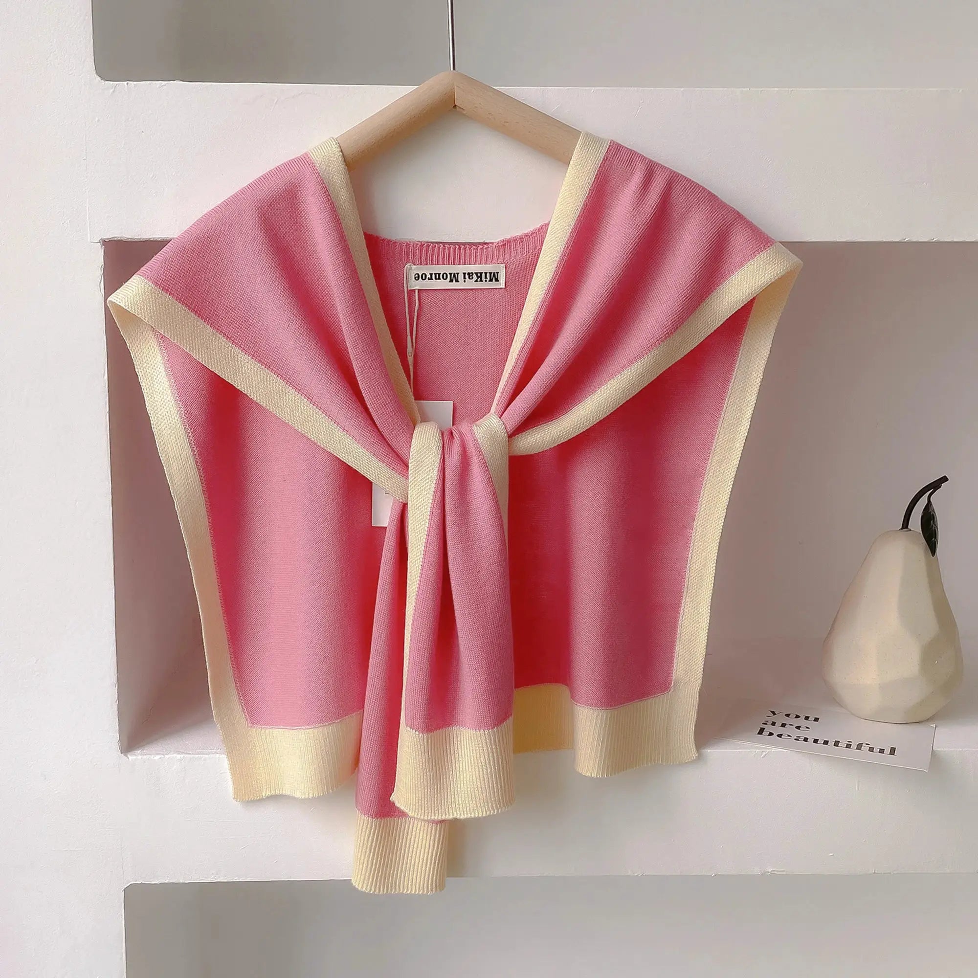 LuxeWeave Spring And Autumn Knitted Shawl Lightweight Comfort For Office Air Conditioned Rooms And Outdoor Wear