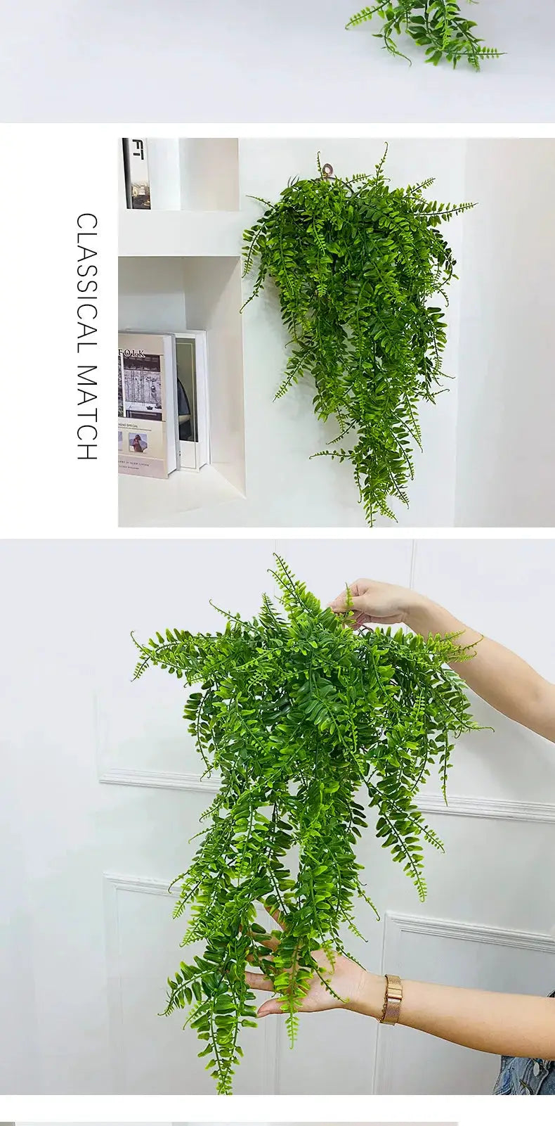90cm artificial ivy hanging garland with lush green plastic leaves for home decor by Simples Market