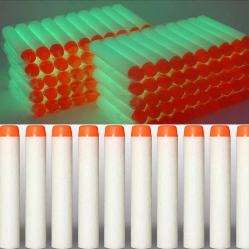 7.2cm EVA Foam Darts 100 Pieces Refill Rounds for Nerf N Strike Blasters Round Head Safe Play