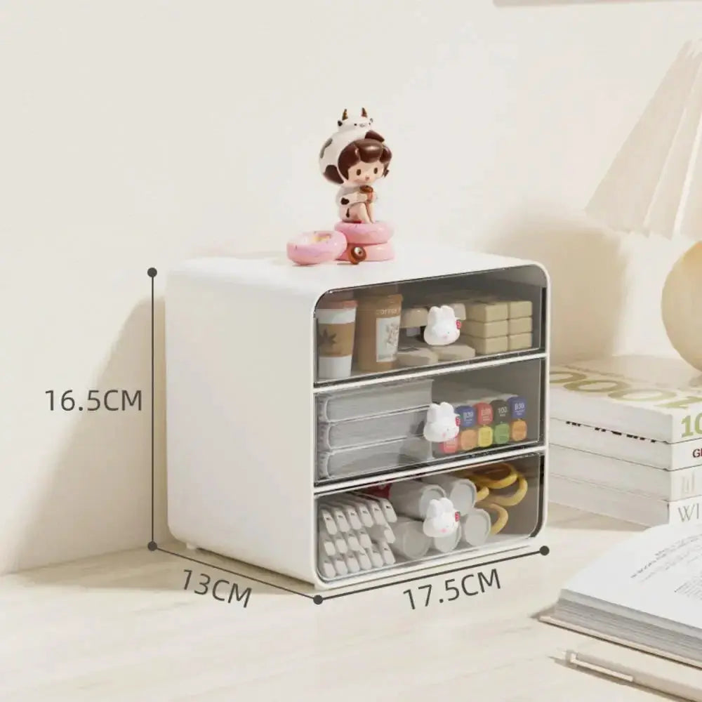 Clear Desktop Drawer Box Pen Holder Organizer For Hair Accessories Storage Cosmetics Stationery Home School Office
