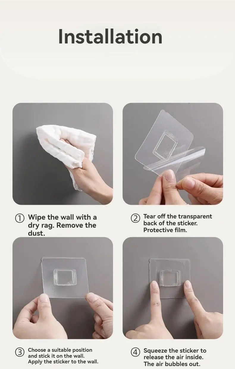Simples Market waterproof shower soap box hanging soap holder guide: wipe wall, peel sticker, apply, press to vent