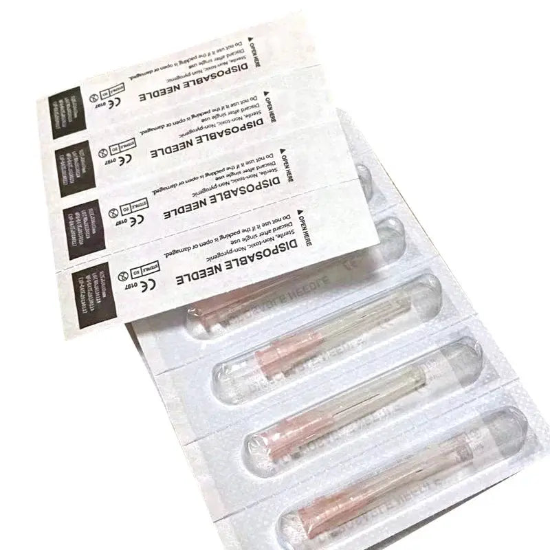 32G Disposable Syringes with Superfine Needles for Painless Dental and Beauty Irrigation 4mm 6mm 13mm Eyelid Tool