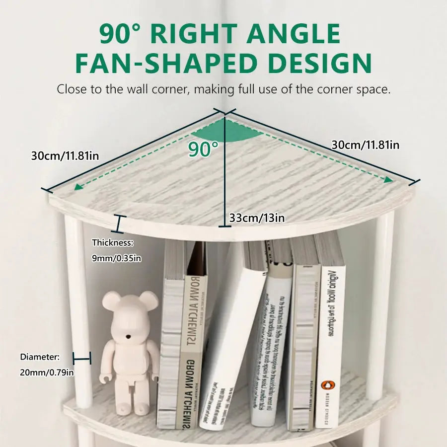 Wall Corner Shelf Storage Rack With Tiers For Living Room Kitchen Bedroom Bookshelf Plant And Flower Display 3 4 5 6