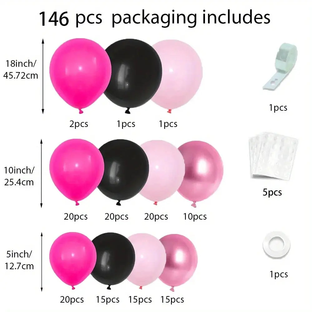 113 Piece Explosive Star Balloon Garland Arch Set For Wedding Birthday Anniversary Indoor Outdoor Decoration