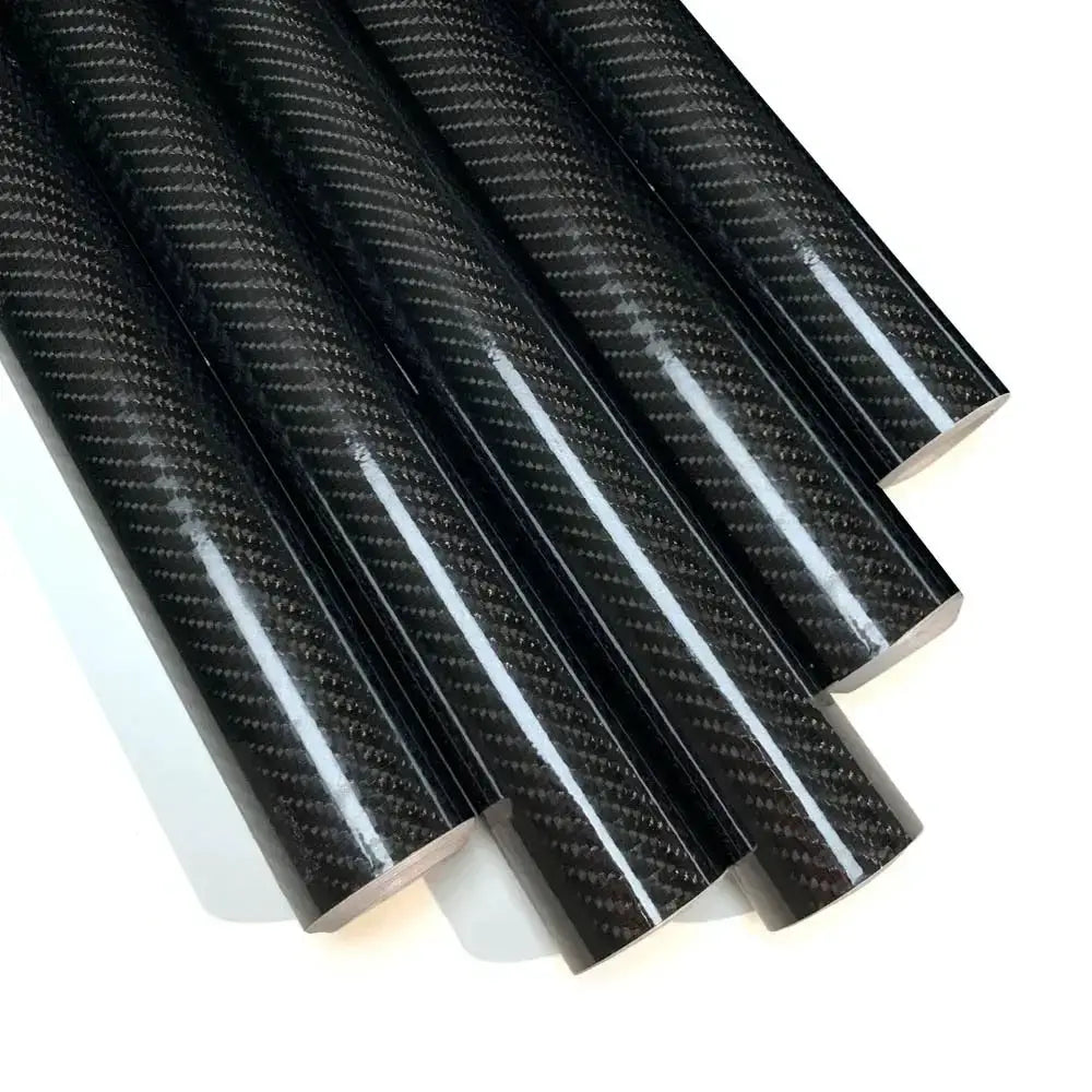 Carbon fiber vinyl wrap rolls, Simples Market, six black waterproof adhesive sheets for cars and motorcycles
