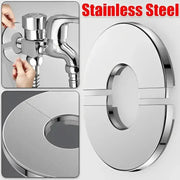 Self Adhesive Stainless Steel Faucet Cover Wall Plate Chrome Finish For Shower Water Pipe Bathroom Accessories