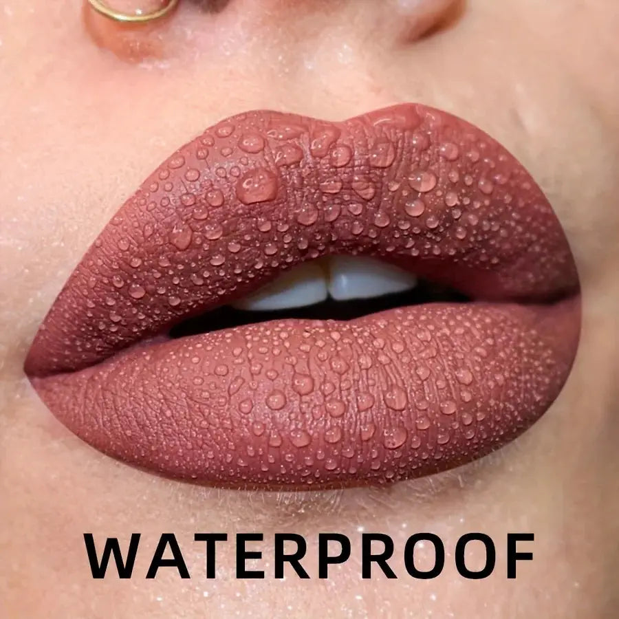 19 Colors Matte Velvet Lip Gloss Waterproof Long Lasting Liquid Lipstick With Nude Red Lip Tint And Lip Glaze