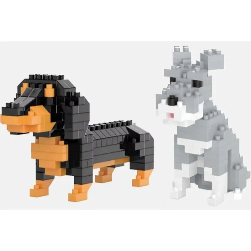 Kids Micro Building Block Dog Toy DIY Assembly Puzzle Set for Education and Fine Motor Skill Development
