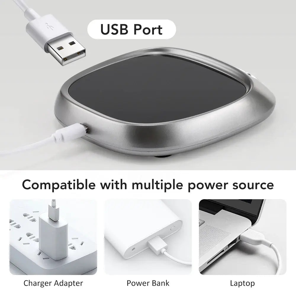 USB Cup Warmer Smart Constant Temperature Mug Warmer Office Coffee Tea