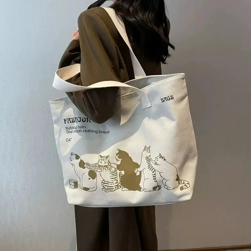 UrbanCanvas Womens Canvas Tote Bag Spacious Durable Shoulder Bag With Zipper Closure For Work