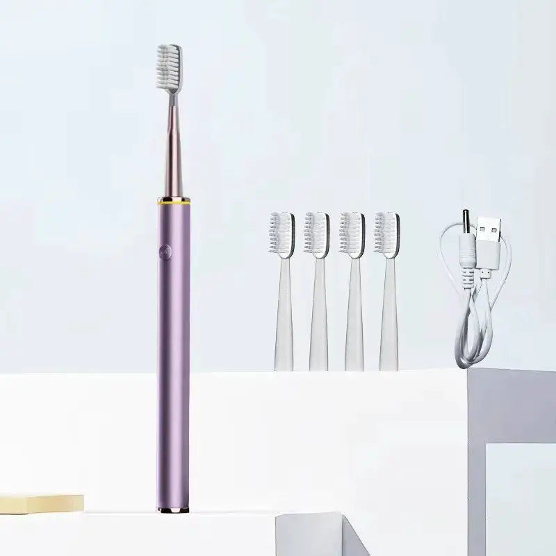 Pure Wisdom Beauty Ultrasonic Cleaning Electric Toothbrush With Soft DuPont Bristles For Women