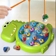 Dinosaur Magnetic Fishing Toy Set For Toddlers And Kids Montessori Educational Rod Included No Rotation Gift