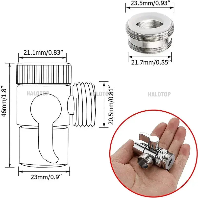 M22 And M24 Faucet Adapter Switch Diverter Valve Water Tap Connector Kitchen Sink Toilet Bidet Shower