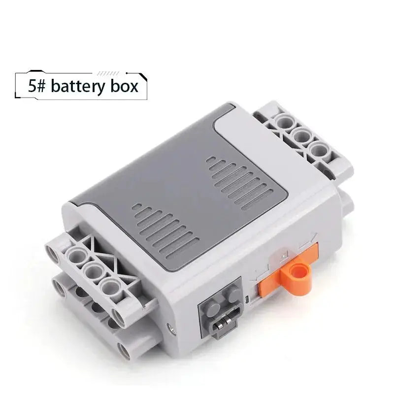 Electric Motor Set for MOC Remote Control Cars with Lithium Battery Box Connectors and Led Lights