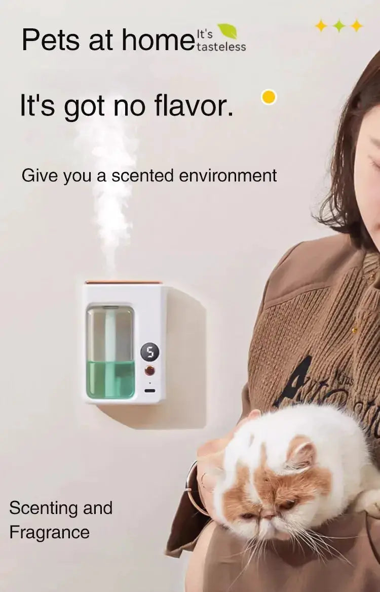 Smart Aroma Diffuser Air Purifier Digital Display Plant Essential Oils 5 Gears Wall Mount Tabletop USB Charging Living Room