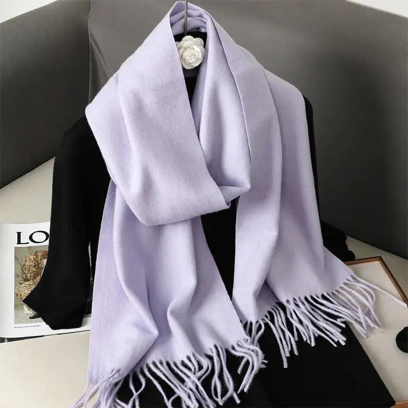 Brand 62 Womens Long Cashmere Blend Winter Scarf Hijab Shawl Wrap For Outdoor Warmth