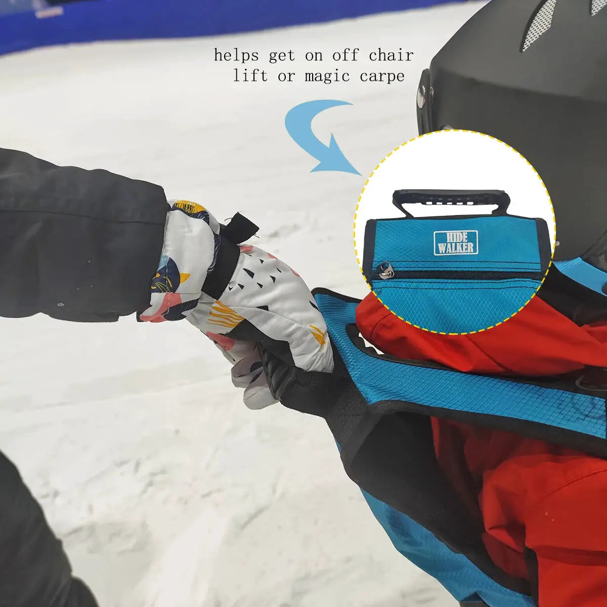Kids Ski Harness Backpack Adjustable Snowboard Training Belt Speed Control Leash For Safe Learning