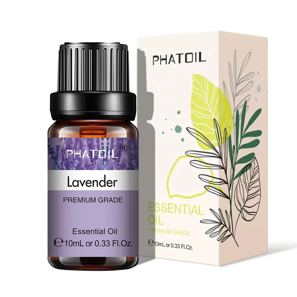 PHATOIL 10ml Natural Plant Essential Oil Eucalyptus Lavender Bergamot Vanilla Peppermint For Diffuser